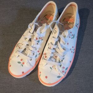 Keds x Rifle Paper Co. “Kickstart Mini Strawberries” Leather Sneaker Women’s 7.5
